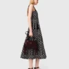 Midi-Kleid aus Jacquard-Strick