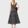Midi-Kleid aus Jacquard-Strick