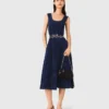 Midi-Kleid aus Samt