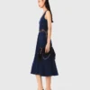Midi-Kleid aus Samt