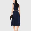Midi-Kleid aus Samt