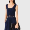 Midi-Kleid aus Samt