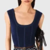 Midi-Kleid aus Samt