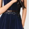 Midi-Kleid aus Samt