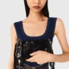 Midi-Kleid aus Samt