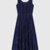 Midi-Kleid aus Samt