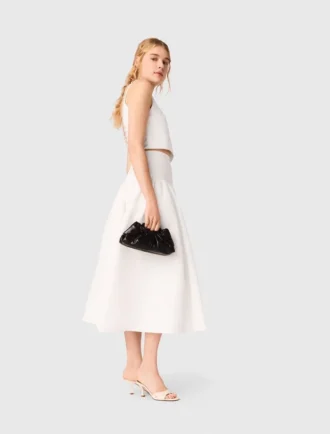 Milpli Mini-Clutch aus geknittertem Leder