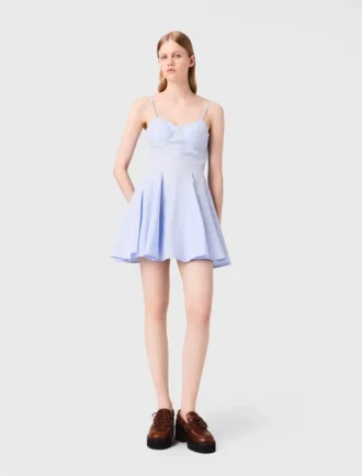 Mini-Babydoll-Kleid aus Baumwolle