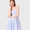 Mini-Babydoll-Kleid aus Baumwolle Mini-Babydoll-Kleid aus Baumwolle