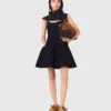 Mini-Babydoll-Kleid aus Strick Mini-Babydoll-Kleid aus Strick