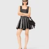 Mini-Jacquard-Strickkleid