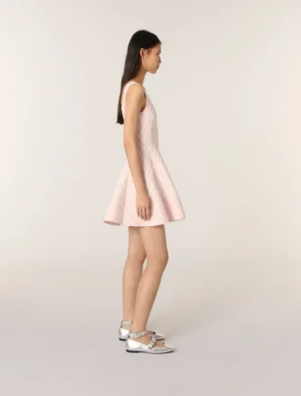 Mini-Jacquard-Strickkleid