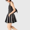Mini-Jacquard-Strickkleid