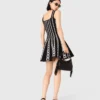 Mini-Jacquard-Strickkleid