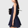 Mini-Jeans-Kleid mit Rüschen Mini-Jeans-Kleid mit Rüschen