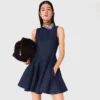Mini-Jeans-Kleid mit Rüschen Mini-Jeans-Kleid mit Rüschen
