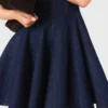 Mini-Jeans-Kleid mit Rüschen Mini-Jeans-Kleid mit Rüschen