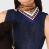 Mini-Jeans-Kleid mit Rüschen Mini-Jeans-Kleid mit Rüschen