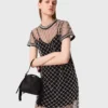 Mini-Kleid aus besticktem Tüll Mini-Kleid aus besticktem Tüll