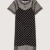 Mini-Kleid aus besticktem Tüll Mini-Kleid aus besticktem Tüll
