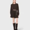 Mini-Kleid aus Yak-Mischung Mini-Kleid aus Yak-Mischung