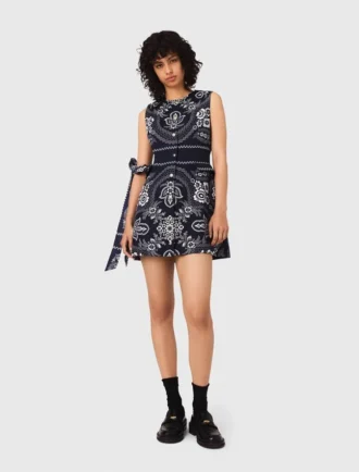 Mini-Kleid mit Bandana-Print