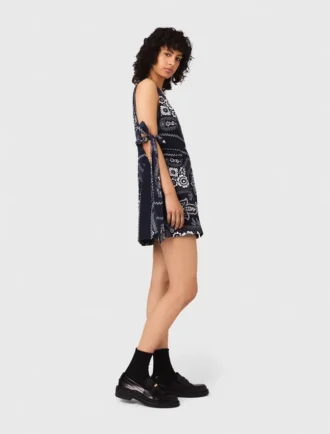 Mini-Kleid mit Bandana-Print