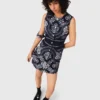Mini-Kleid mit Bandana-Print Mini-Kleid mit Bandana-Print