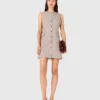 Mini-Kleid mit Strasssteinen