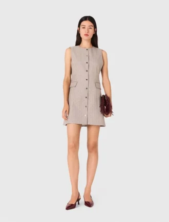 Mini-Kleid mit Strasssteinen