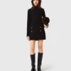 Mini-Rollkragen-Kleid