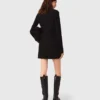 Mini-Rollkragen-Kleid