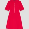 Mini-Strickkleid mit Rippmuster Mini-Strickkleid mit Rippmuster