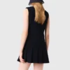 Mini-Tweed-Kleid mit abnehmbarem Kragen Mini-Tweed-Kleid mit abnehmbarem Kragen