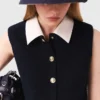 Mini-Tweed-Kleid mit abnehmbarem Kragen Mini-Tweed-Kleid mit abnehmbarem Kragen