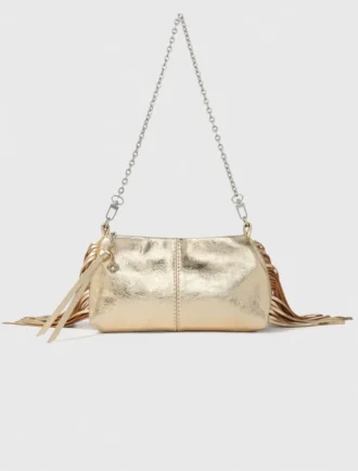 Miss M Clutch aus Metallic-Leder