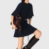2-in-1-Kleid in Tweed-Optik