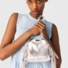 Miss M Micro-Tasche aus Metallic-Leder Miss M Micro-Tasche aus Metallic-Leder