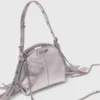 Miss M Micro-Tasche aus Metallic-Leder Miss M Micro-Tasche aus Metallic-Leder