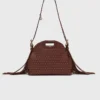 Miss M Mini-Lederhandtasche mit Nieten Miss M Mini-Lederhandtasche mit Nieten