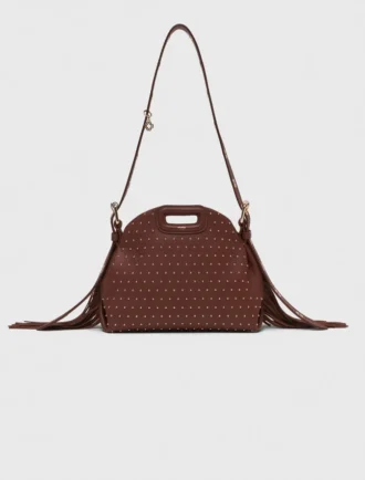 Miss M Mini-Lederhandtasche mit Nieten