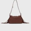 Miss M Mini-Lederhandtasche mit Nieten Miss M Mini-Lederhandtasche mit Nieten