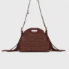 Miss M Mini-Lederhandtasche mit Nieten Miss M Mini-Lederhandtasche mit Nieten