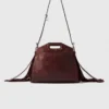 Miss M Mini-Tasche aus Cracked-Leder