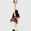 Miss M Mini-Tasche aus Cracked-Leder