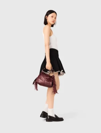 Miss M Mini-Tasche aus Cracked-Leder