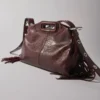 Miss M Mini-Tasche aus Cracked-Leder