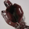 Miss M Mini-Tasche aus Cracked-Leder