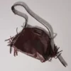 Miss M Mini-Tasche aus Cracked-Leder