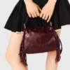 Miss M Mini-Tasche aus Cracked-Leder